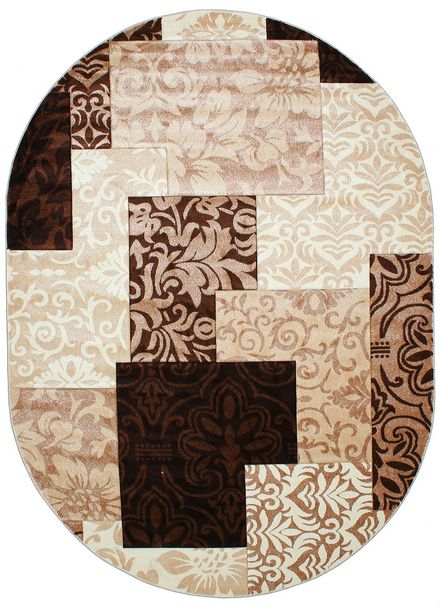 Carpet Daisy Carving 8430a-v-brown