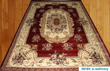 Carpet Elmas 2619C-d-red-ivory