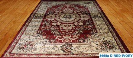 Carpet Elmas 3655a-D-RED-IVORY