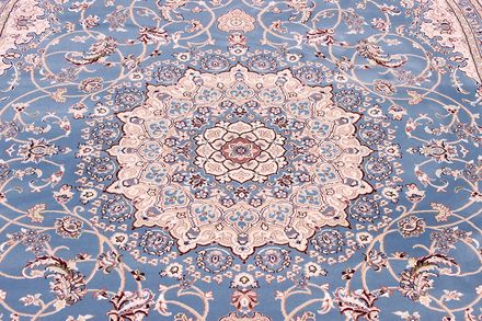 Килим Esfahan 4878a blue ivory