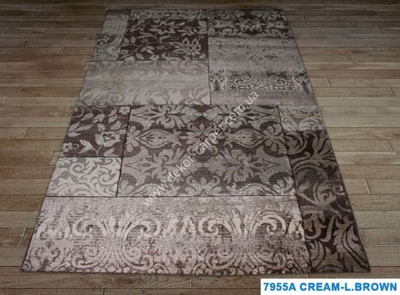 Carpet Festival 7955A-cream-l-brown