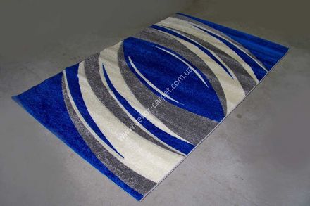 Carpet Gold Carving 0124 blue grey