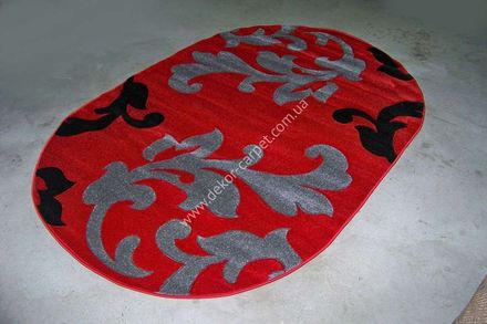 Carpet Legenda 0184 red grey