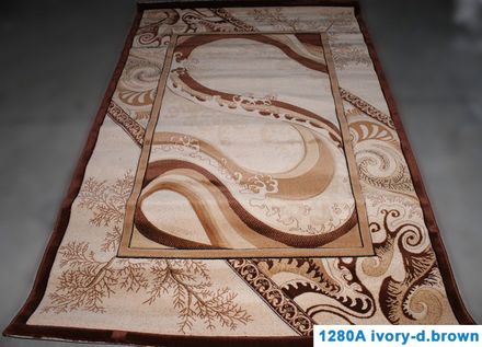 Carpet Nidal 1280A-ivory-dbrown