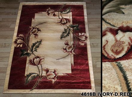 Carpet Nidal 4616b-ivory-d-red