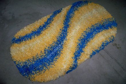 Carpet Shaggy 2520 blue yelow