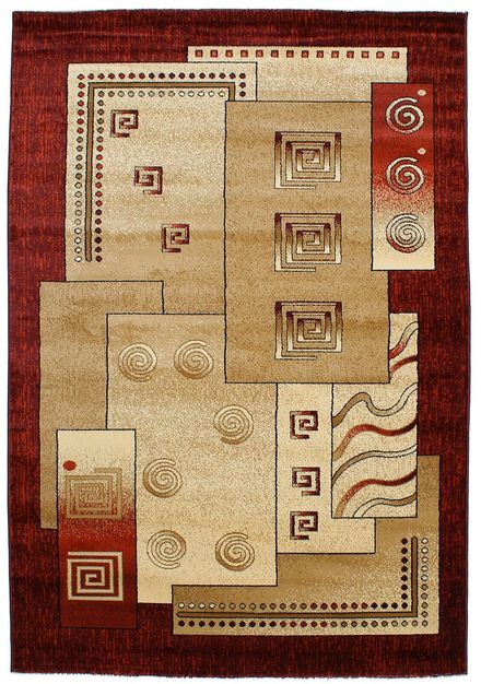Carpet Super Elmas 3055 Ivory red