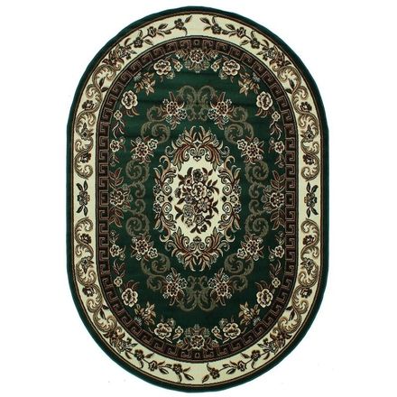 Carpet Tabriz 2599B green ivory