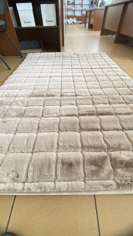 Carpet Estera cotton block beige
