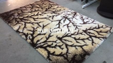 Carpet Shaggy 3D b111 lbeige brown