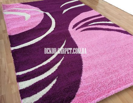 Carpet Shaggy loop 7008 pink
