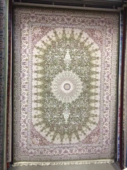 Esfahan 4996A-green-ivory