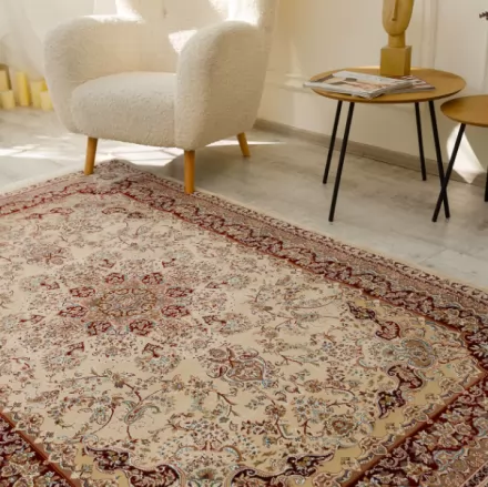 Килим Esfahan 5978a-ivory-d-red