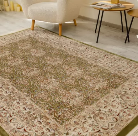 килим Esfahan 9915A-GREEN-IVORY