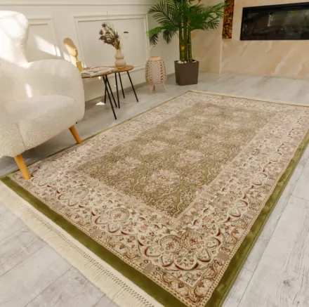 килим Esfahan 9915A-GREEN-IVORY
