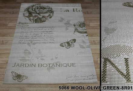 Carpet Cottage 5066 wool olive green 8R01