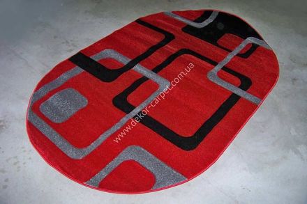 Carpet Legenda 0927 red grey