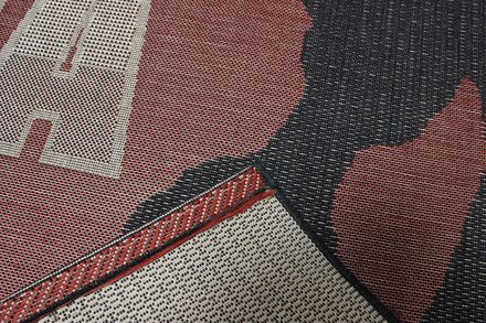Carpet Lodge 4711 black red