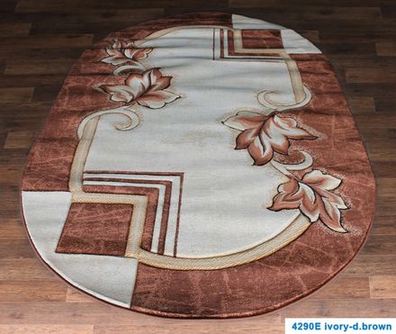 Carpet Nidal 4290E-ivory-d-brown