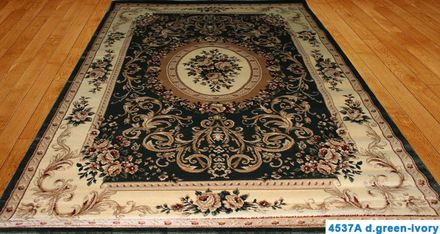 Carpet Elmas 4537A-d-green-ivory
