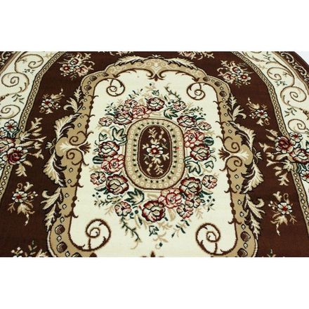 Carpet Tabriz 2619D brown ivory