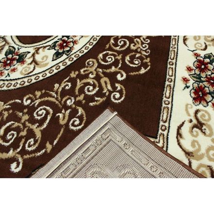 Carpet Tabriz 3526c brown ivory