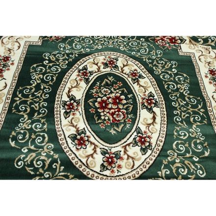 Carpet Tabriz 3526c green ivory