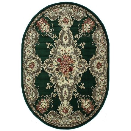 Carpet Tabriz 3692a green ivory