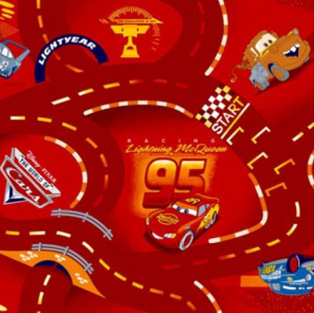Ковролин - Ковролин Disney World of cars red ()