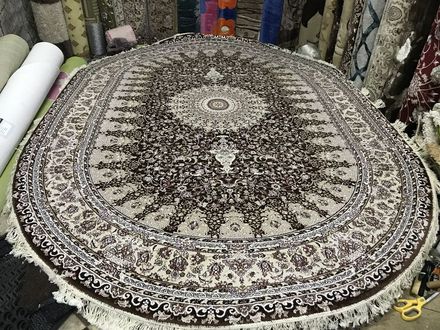 Carpet Esfahan 4996 dbrown ivory