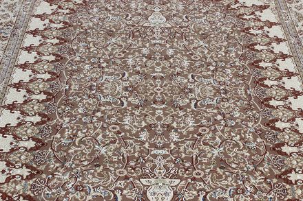 Carpet Esfahan 4996f brown ivory
