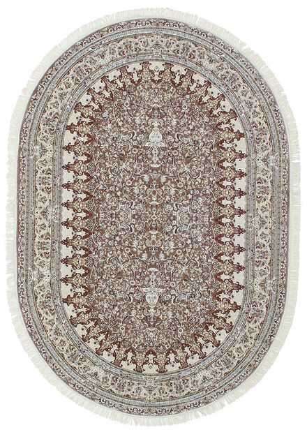 Carpet Esfahan 4996f brown ivory