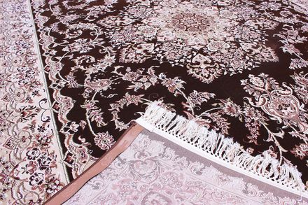 Carpet Esfahan 5978a dbrown ivory