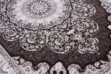 Carpet Esfahan 9724A DBROWN IVORY