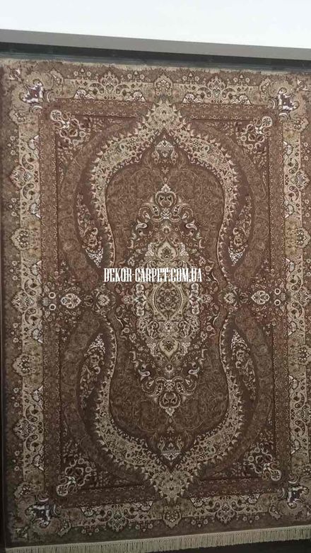 Esfahan 9839A-BROWN-IVORY
