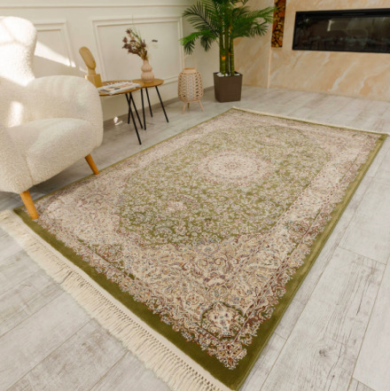 Килим Esfehan 7786A green IVORY