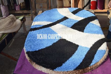 Carpet Shaggy Silk 801 blue