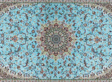 Carpet Farsi 89 turguoise blue