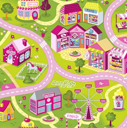 Ковролин - Ковролин Kovrolin Sweet Town изображение 1 () розовые домики ковролин