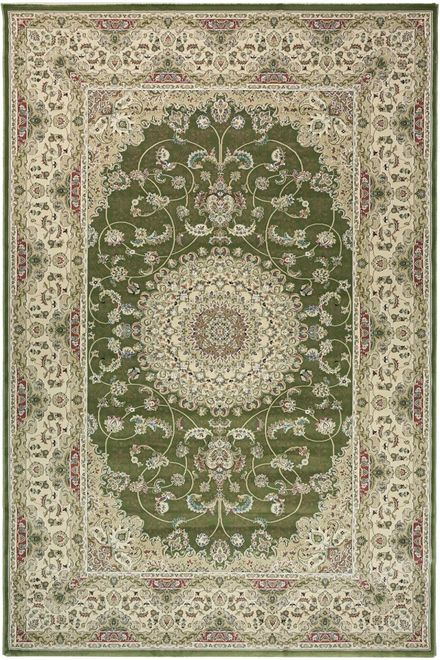 Carpet Royal Esfahan 2194b green cream