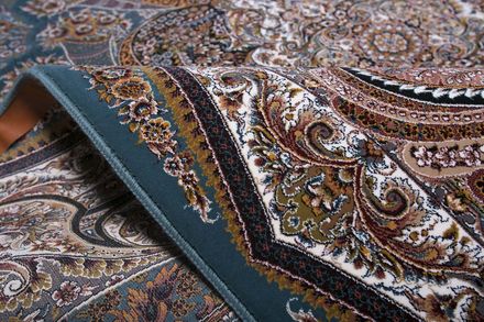 Carpet Tabriz 29 turquoise blue