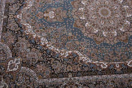 Carpet Tabriz 33 turquoise blue