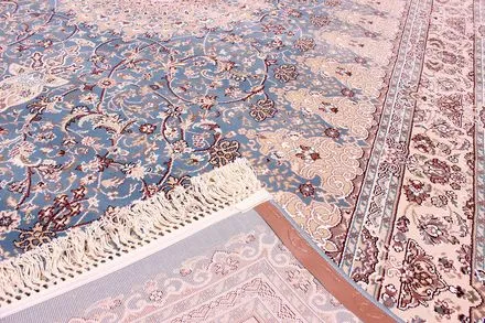 Килим Esfahan 4996A-blue-ivory
