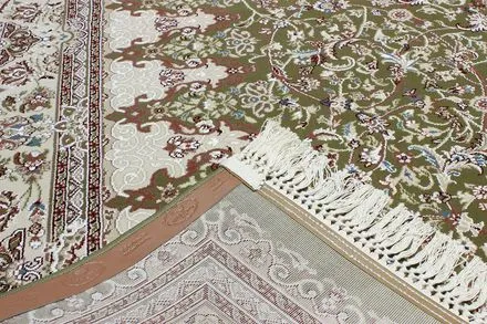 Килим Esfahan 4996f green ivory