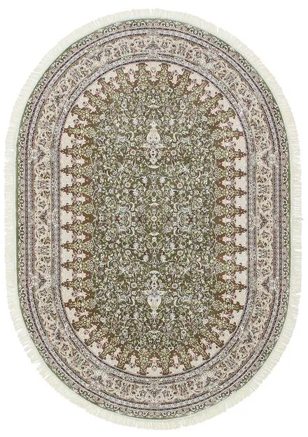 Килим Esfahan 4996f green ivory