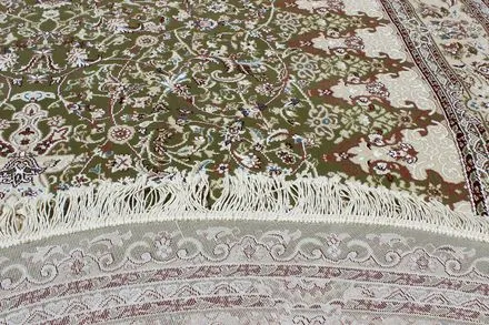 Килим Esfahan 4996f green ivory